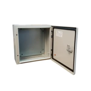 TABLERO METALICO PARA ADOSAR DE 300X300X150 Mm C/PB IP66 RAL7035