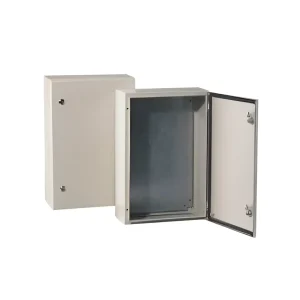 TABLERO METALICO PARA ADOSAR DE 500X400X250 Mm C/PB IP66 RAL7035