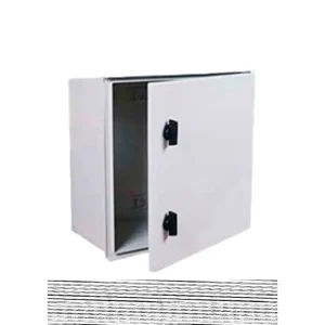 TABLERO POLIESTER FIBRA DE VIDRO PARA ADOSAR 400X400X200 Mm C/PB IP65 RAL7035