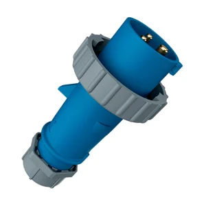 ENCHUFE 32AMP 2P+T 250V AZUL 6H IP67