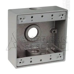 CAJA CONDULET CUADRADA DE 4"X 4" CON 3 SALIDAS DE 1"