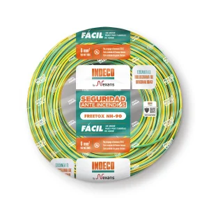 CABLE FREETOX-PC NH-90 6MM2 450/750 V AMAR/VERDE