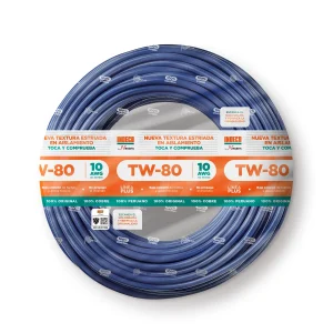 CABLE TW-80 +PLUS 10 AWG 450/750 V AZUL