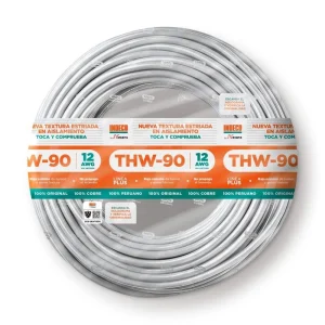 CABLE THW-90 +PLUS 12 AWG 450/750 V BLANCO