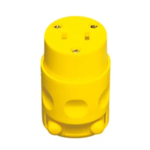 TOMA AEREO 2P 15A 125V PVC AMARILLO