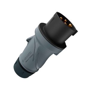 ENCHUFE 32AMP 3P+T 500V NEGRO 7H IP54 POWERTOPXTRA