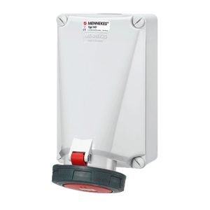TOMA VISIBLE 125AMP 3P+T 415V ROJO 6H IP67