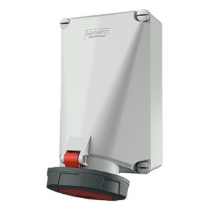 TOMA VISIBLE 125AMP 3P+N+T 415V ROJO 6H IP67