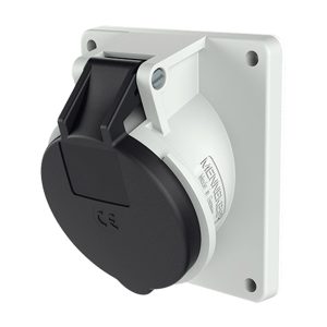 TOMA EMPOTRABLE 16AMP 3P+T 500V NEGRO 7H IP44