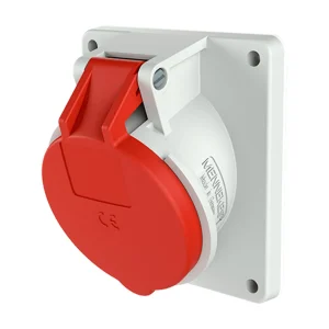 TOMA EMPOTRABLE 16AMP 3P+N+T 415V ROJO 6H IP44