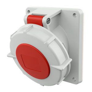TOMA EMPOTRABLE 16AMP 3P+N+T 415V ROJO 6H IP67