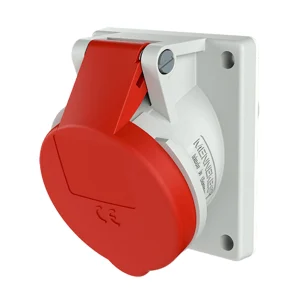 TOMA EMPOTRABLE 32AMP 3P+T 415V ROJO 6H IP44