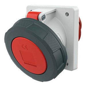 TOMA EMPOTRABLE 125AMP 3P+T 415V ROJO 6H IP67