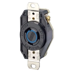 TOMA EMPOTRAR DE TORSION 2P+T 20A 250V L6 CON SEGURO