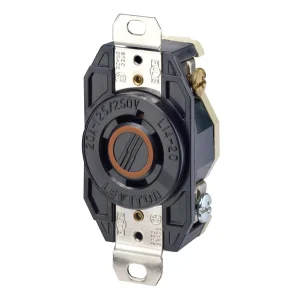 TOMA AEREO DE TORSION 3P+T 20A 250V L14 C/SEGURO