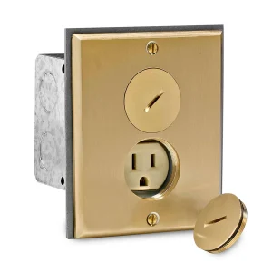 PLACA DOBLE HERMETICA PARA PISO BRONCE
