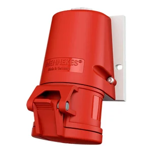 TOMA VISIBLE 32AMP 3P+T 415V ROJO 6H IP44