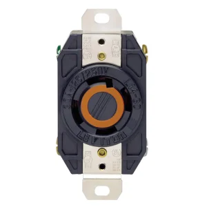TOMA AEREO DE TORSION 3P+T 30A 250V L14 C/SEGURO