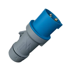 ENCHUFE 16AMP 2P+T 250V AZUL 6H IP44 POWERTOP PLUS