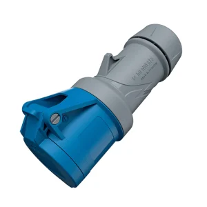 ENCHUFE 32AMP 2P+T 250V AZUL 6H IP44 POWERTOP PLUS
