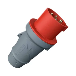 ENCHUFE 32AMP 3P+T 415V ROJO 6H IP44 POWETOP PLUS