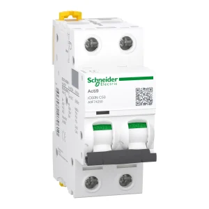 INTERRUPTOR AUT. TERMOMAGNETICO PARA RIEL 2P 50A 230/400VAC 20/6KA IC60N CURVA C