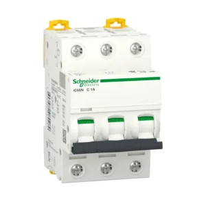 INTERRUPTOR AUT. TERMOMAGNETICO PARA RIEL 3P 1A 230/400VAC 50/25KA IC60N CURVA C