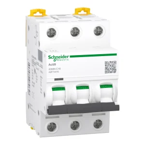 INTERRUPTOR AUT. TERMOMAGNETICO PARA RIEL 3P 16A 230/400VAC 10/5KA IK60N