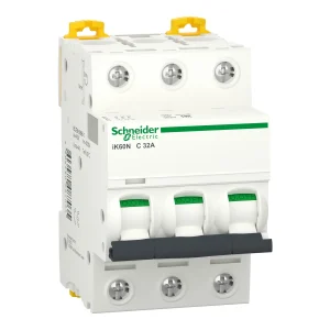 INTERRUPTOR AUT. TERMOMAGNETICO PARA RIEL 3P 32A 230/400VAC 10/5KA IK60N