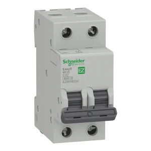 INTERRUPTOR AUT. TERMOMAGNETICO PARA RIEL 2P 32A 230/400VAC 10/6KA EASY