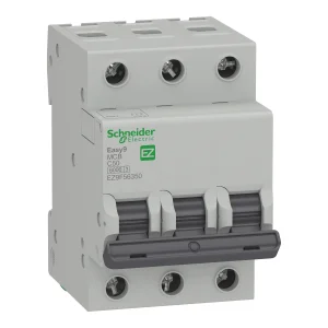 INTERRUPTOR AUT. TERMOMAGNETICO PARA RIEL 3P 50A 230/400VAC 10/6KA EASY