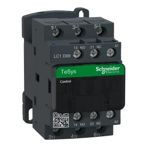 CONTACTOR POTENCIA MAGNETICO 3P 9A AC3 BOB 24VAC 1NA+1NC TESYS D