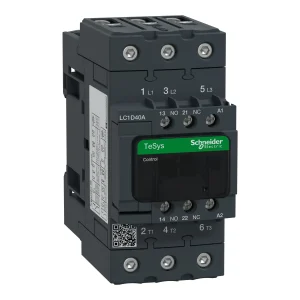CONTACTOR POTENCIA MAGNETICO 3P 40A AC3 BOB 48VAC 1NA+1NC TESYS D