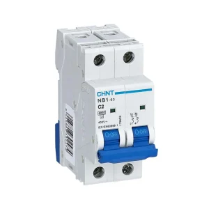 INTERRUPTOR AUT. TERMOMAGNETICO PARA RIEL BIPOLOR 2P 80A 230VAC 10KA CURVA C