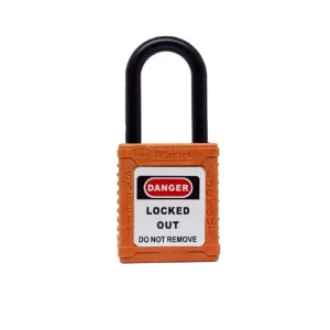 CANDADO DE SEGURIDAD BLOQUEO AISLADO 1 1/2″ NARANJA