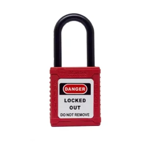 CANDADO DE SEGURIDAD BLOQUEO AISLADO 1 1/2″ ROJO