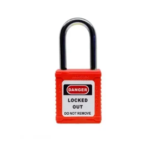 CANDADO DE SEGURIDAD BLOQUEO NO AISLADO 1 1/2″ ROJO
