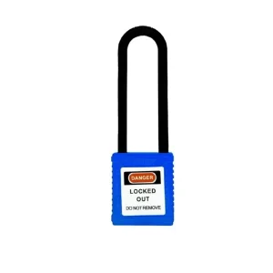 CANDADO DE SEGURIDAD BLOQUEO AISLADO 3″ AZUL