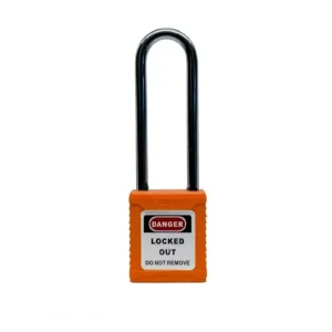 CANDADO DE SEGURIDAD BLOQUEO NO AISLADO 3″ NARANJA