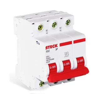 INT. AUT. TERMOMAGNETICO PARA RIEL 3P 100A 10KA 230VAC CURVA C