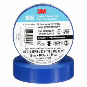 CINTA AISLANTE VINILICA TEMFFLEX 165 3/4″ X 18MTRS AZUL
