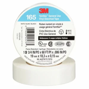 CINTA AISLANTE VINILICA TEMFFLEX 165 3/4″ X 18MTRS BLANCO